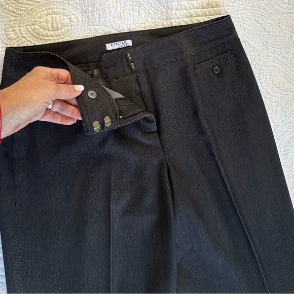 Atelier Luxe.All day easy pants-black. Size 12. - Picture 7 of 14